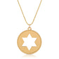 Rose gold star of David pendant necklace coin from the wandering jewel