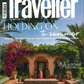 the cover of conde Nast Traveller magazine featuring a private pool Italian villa and jewelry from the wandering jewel