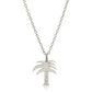 18K solid gold Palm Tree Pendant necklace from the wandering jewel