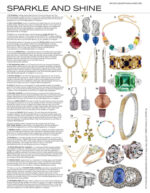 Tatler Magazine jewelry featuring the 7 diamond pillar earrings from the wandering jewel