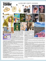 Conde Nast Traveller magazine featuring its luxury gift guide and the Septagon disengagement Ring from the wandering jewel