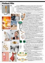 GQ magazine featuring silver diamond hoop earrings from The Wandering Jewel