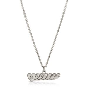 18k solid gold 7 diamond 7 heart pendant necklace from the wandering jewel
