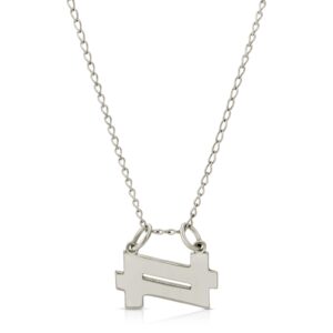 18K solid solid Double 7 necklace from the wandering jewel that is shaped like an N