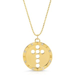 7 Diamond Semper Fi Gold pendant necklace from the wandering jewel