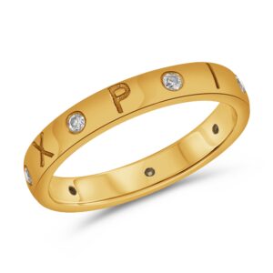 Gold 7 diamond pillbox disengagement Ring from the wandering jewel