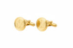 gold AI star cufflinks from the wandering jewel set on a white background